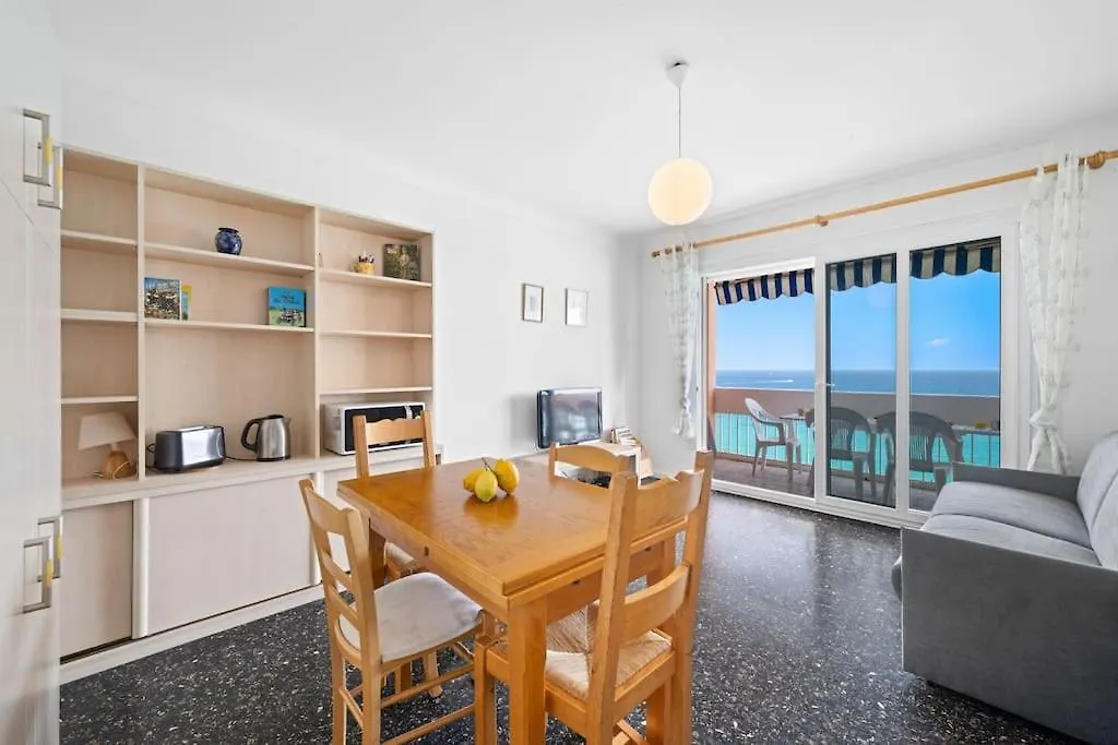 Appartement Le Panorama -Vue Exceptionnelle - Dernier Etage - Front De Mer Menton