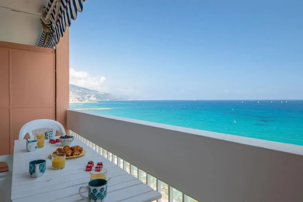 Le Panorama -Vue Exceptionnelle - Dernier Etage - Front De Mer Menton