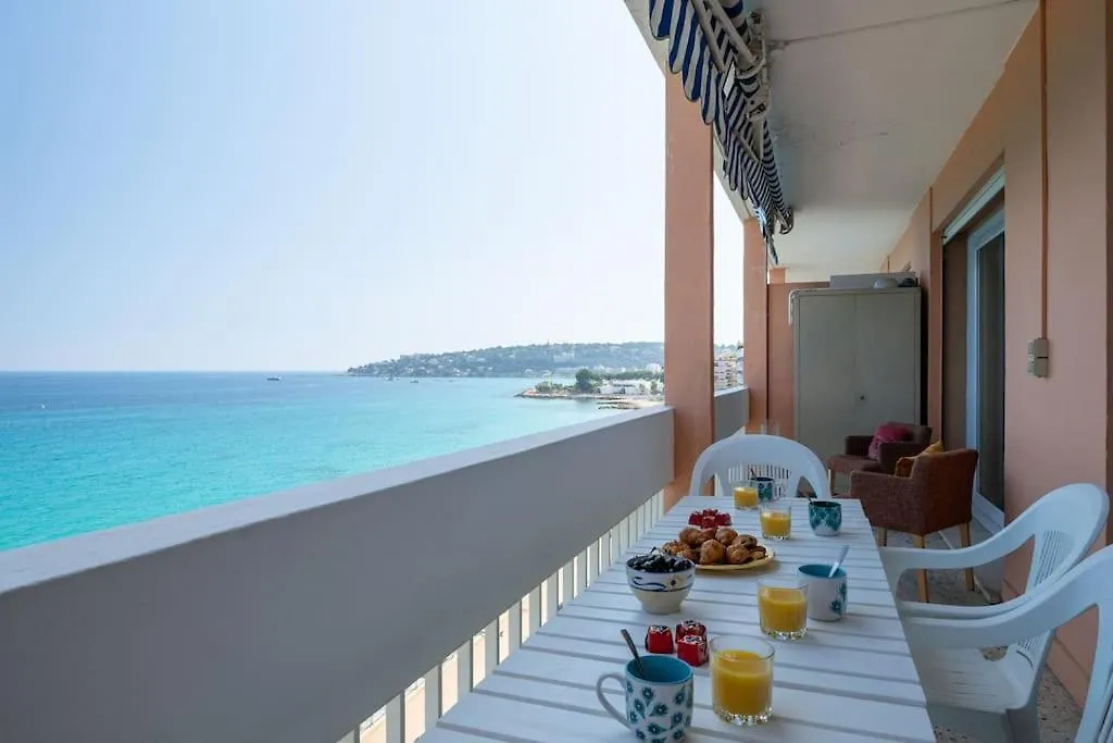Le Panorama -Vue Exceptionnelle - Dernier Etage - Front De Mer Menton Appartement